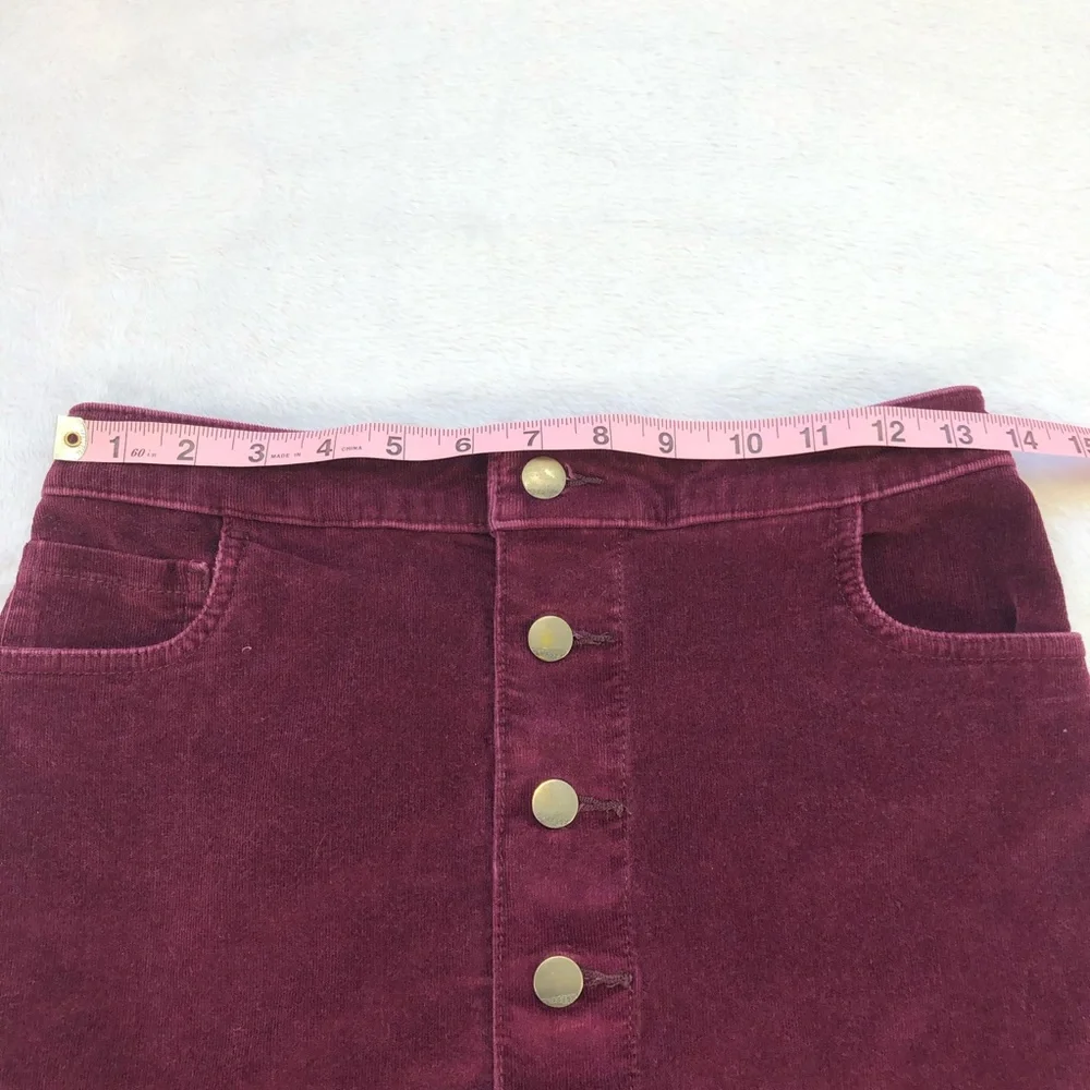 Express, Corduroy Mini Skirt, Button Down Front, Size 0